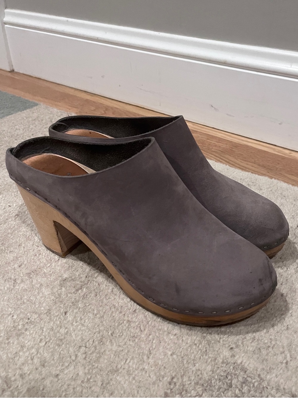 Bryr Chloe High Heel Clog - Pacific Grey